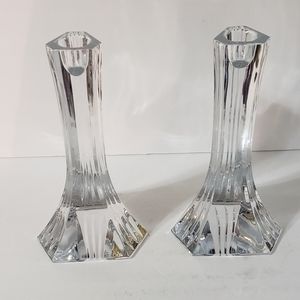 Miller Rogaska Crystal Candlestick Holders